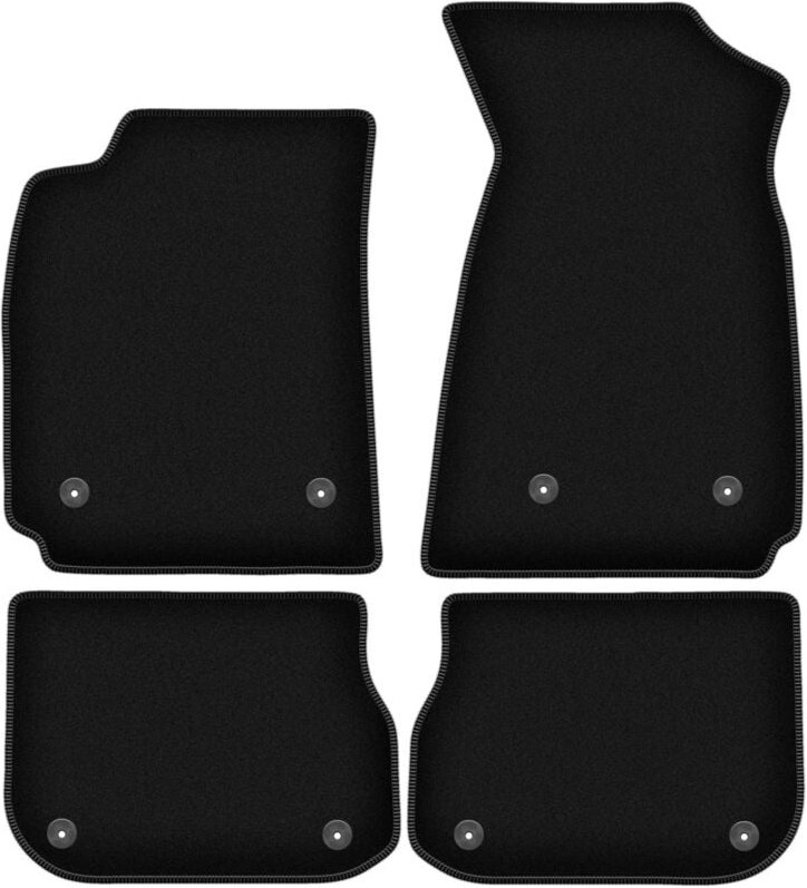 BASIC schwarze Veloursmatten für: Audi A4 B5 Limousine, Kombi, Avant (1995-1999)