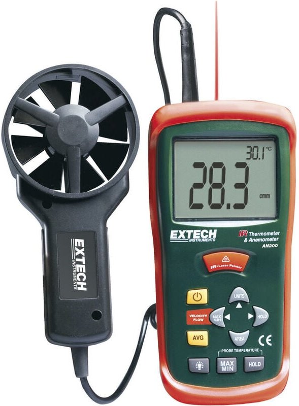 Extech AN200 Anemometer 0.4 bis 30 m/s