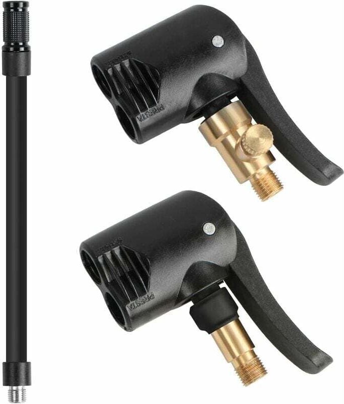 Thumbnail - ZVD-2 Stück Autoreifenventiladapter, Aufblasdüse, Adapter, Gewinde-Ersatzpumpenkopf mit Doppelventil, für Auto-, Fahrrad...