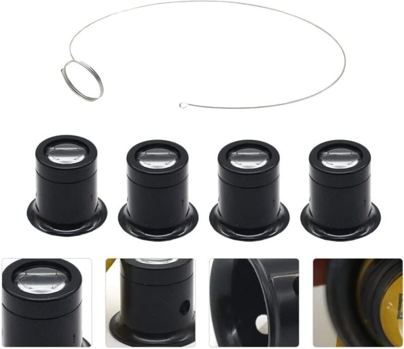 Set Augenmaske, Lupe, Juwelier-Monokel, Trinkgläser, Schmuckrestaurator, Schmuckwerkzeuge, Vergrößerungsspiegel, Uhrenre...