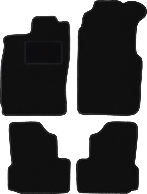 Schwarze Veloursmatten für: Saab 900 II Cabrio (1994-1995)