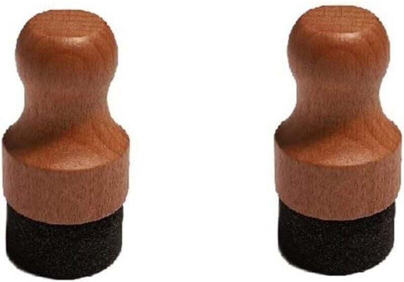 2er-Pack Öl- und Wachsapplikatoren für Holzschneidebretter, Metzgerblöcke, braunes Besteck und Schwämme (5 x 5 x 9,5 cm)...