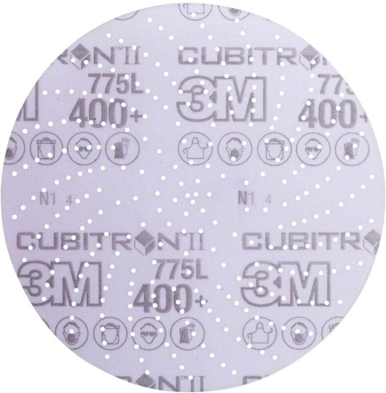 Klett-Schleifscheibe (cer) Hookit 775L Multilochung, 150 mm Durchmesser, Körnung: 400 - 3M