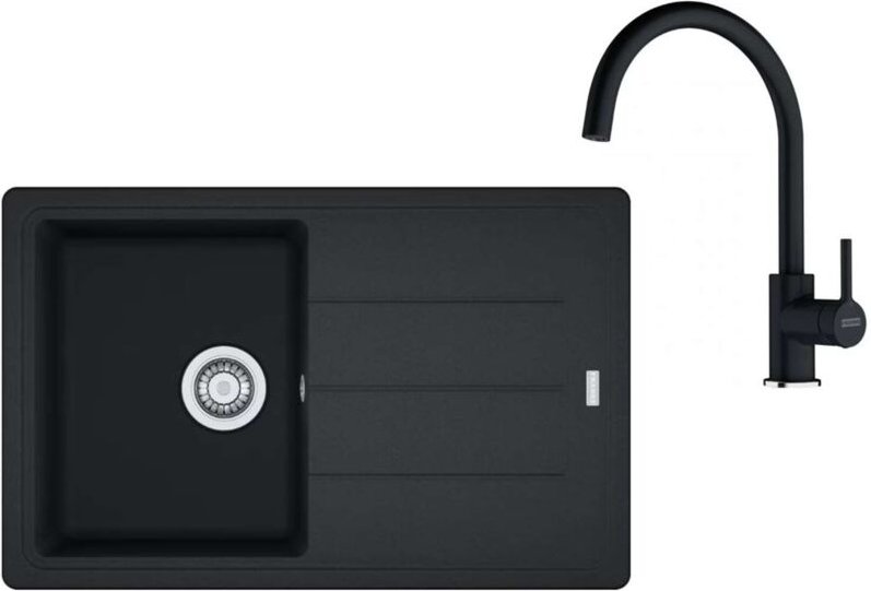 Sets - Küchenset G279O, Fragranitspüle bfg 611-78 und Armatur fc 6018.071, Onyx 114.0700.807 - Franke