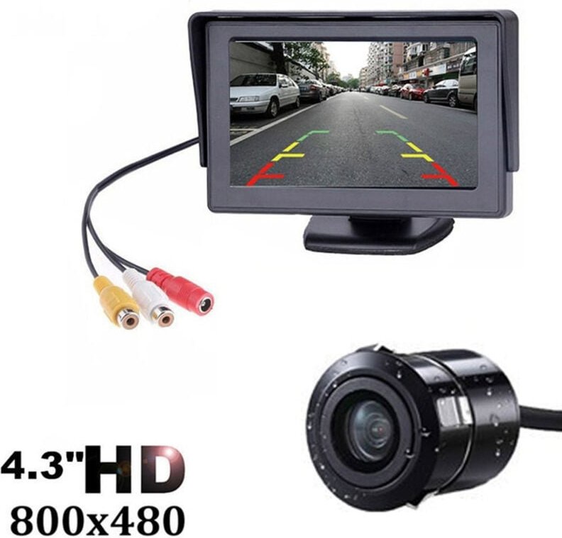1 Stück Rückfahrkamera mit 4,3-Zoll-Bildschirm CST-919