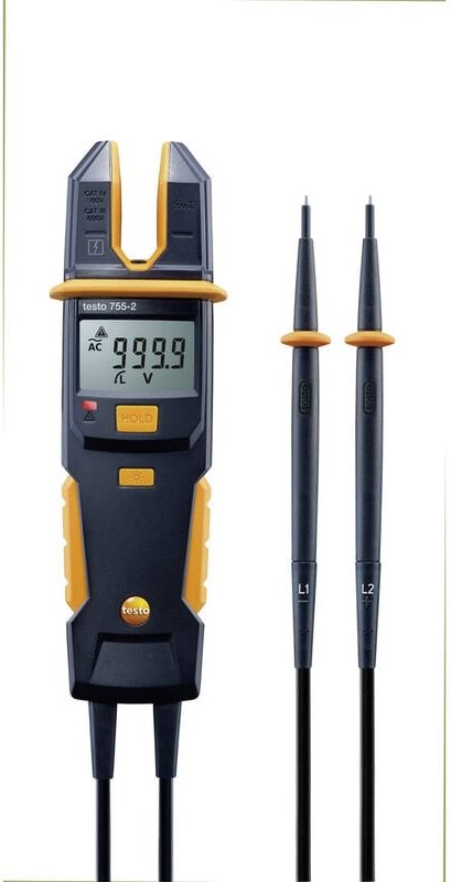 Testo 755-2 Hand-Multimeter, Stromzange digital cat iv 600 v, cat iii 1000 v Anzeige (Counts): 400