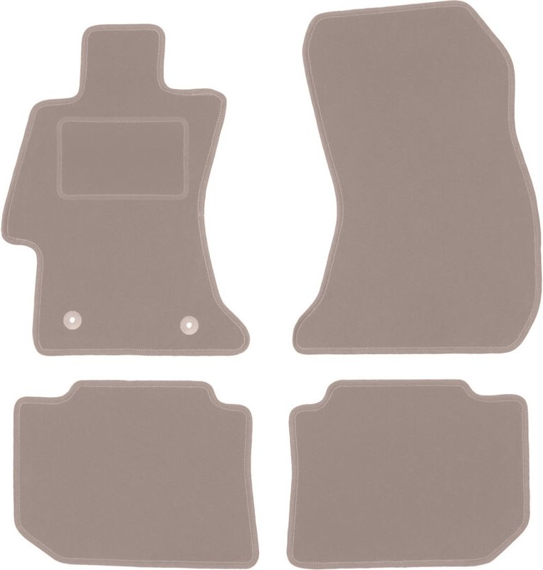 Beige Veloursmatten für: Subaru Impreza V Fließheck, Kombi (2016-)
