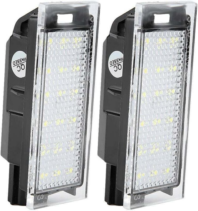 12-V-SMD-LED-Kfz-Kennzeichenbeleuchtung, weiße Lampe für Megane 2 3 Clio Laguna 2, 2er-Set, LED-Kfz-Kennzeichenbeleuchtu...
