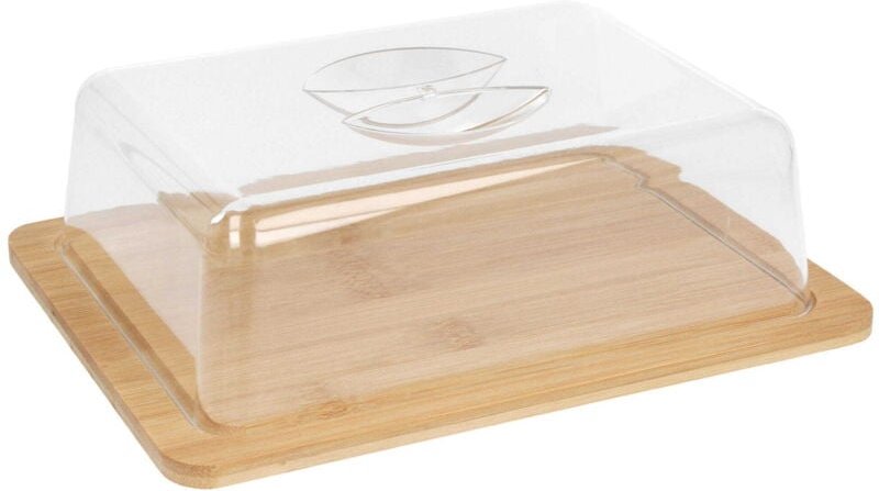 Holzbrett mit Schirm zum Servieren und Aufbewahren 24,5x19x7,5 cm BRUNBESTE BB-2563
