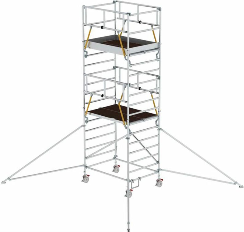 MUNK Rollgerüst SG mit Doppelplattform 1,35x2,45m und Ausleger 6,47m AH