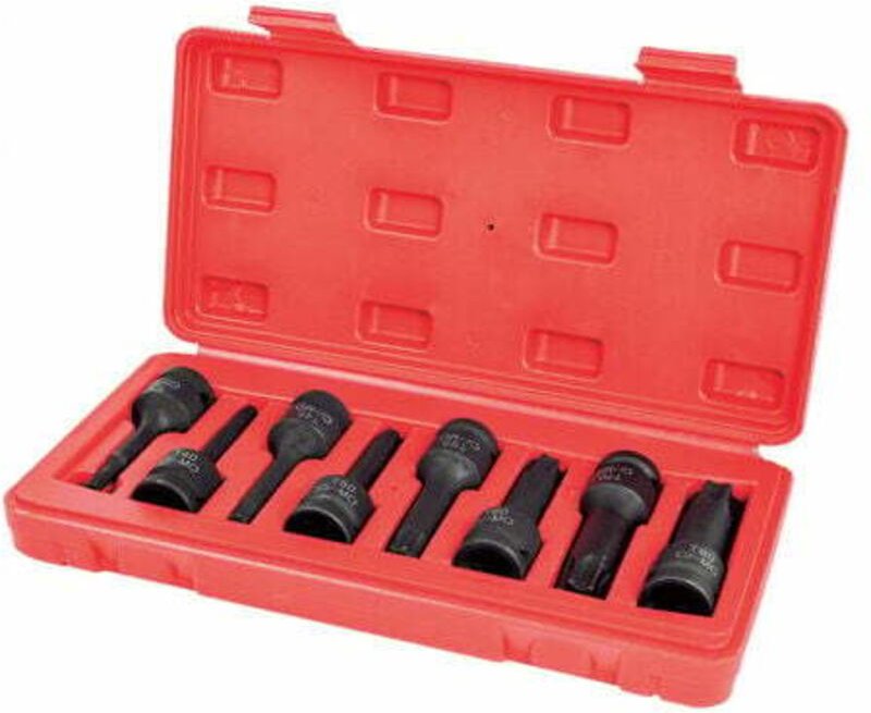 8-teiliger TORX-Schlagsteckschlüsselsatz – 1/2' (12,5 mm) einteiliger langer Torx-Steckschlüssel