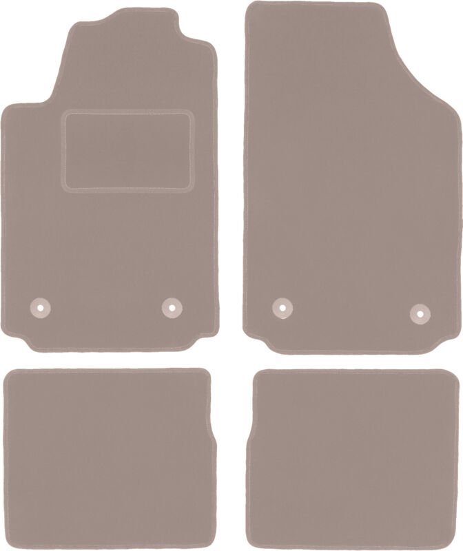 Beige Veloursmatten für: Audi A2 Fließheck (2000-2005)