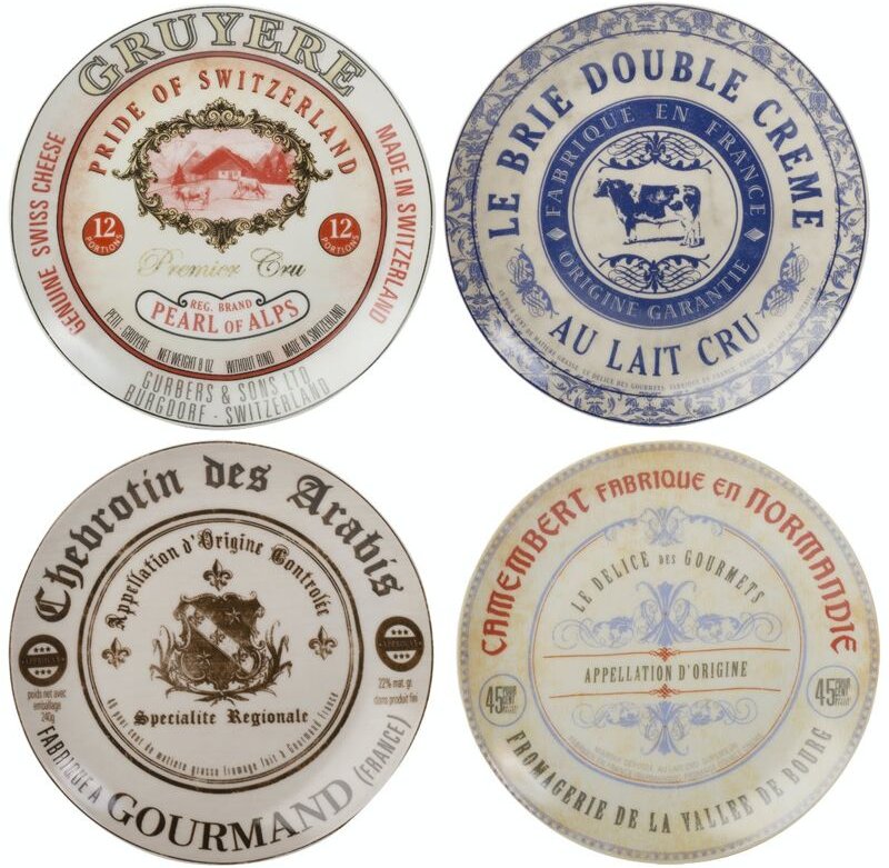 Creative tops M273820 - - Set de 4 Platten de Käse