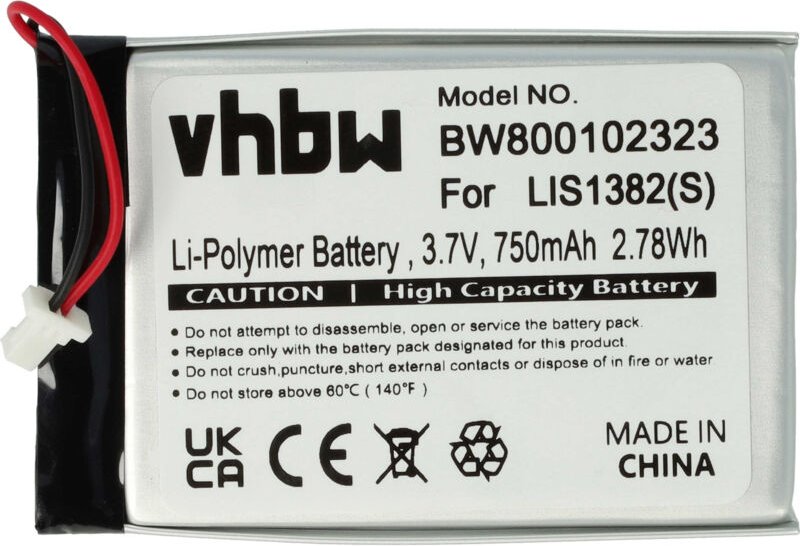 Vhbw - Akku kompatibel mit Sony Portable Reader PRS-505/LC, PRS-505, PRS-500U2, PRS-500 eBook Reader (750 mAh, 3,7 v, Li...