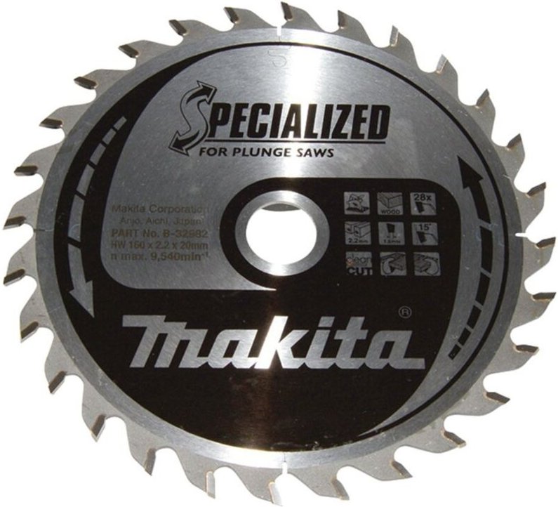 Sägeblatt specialized 160x20x28Z - Makita