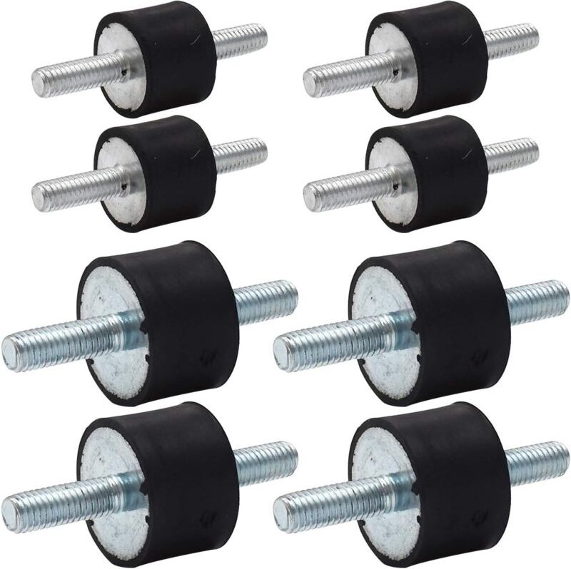 Beijiyi - Gummi-Isolationshalterungen, 8 Stück, M8 M6 Anti-Vibrations-Gummi-Stoßdämpfer, Vibrationsdämpfer für Auto-Boot...