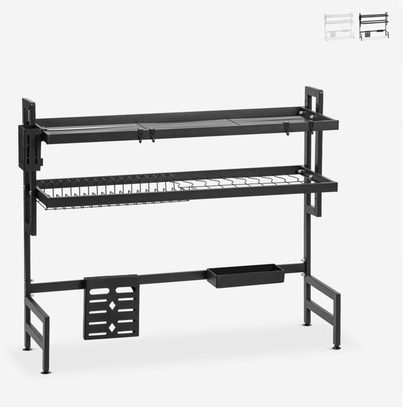 Abtropfgestell für die Spüle schwarz weiß Teket Plus - Schwarz