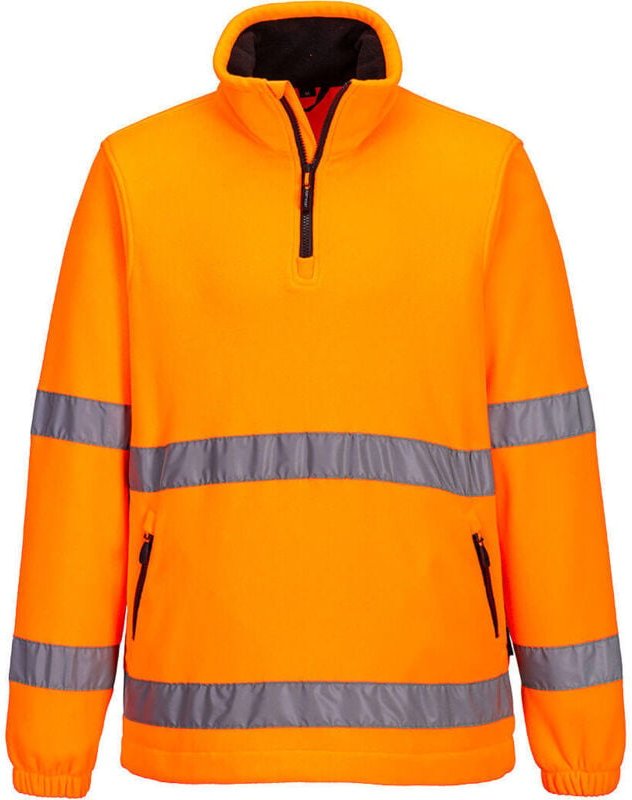 Thumbnail - Portwest Warnschutz 1/2 Zip Fleece Orange XXL