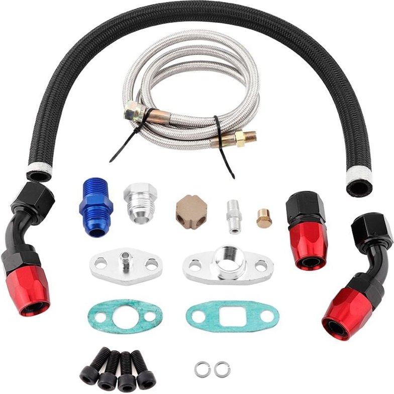Zoternen Ölzuleitung, Turbodruckbeständigkeit AN10-Anschluss für T3 T4 GT35 T70 T66 Reparaturersatz