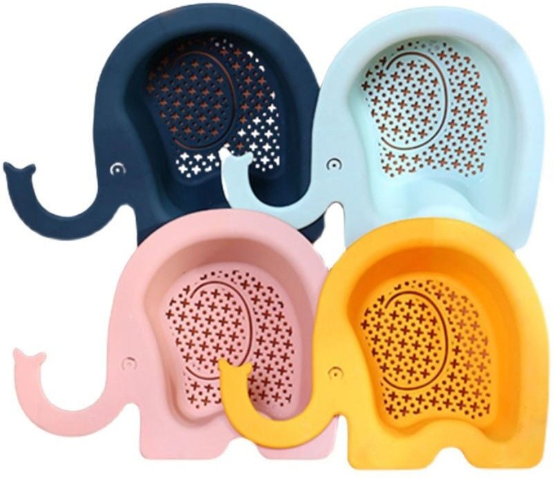 4er-Pack Küchenspülkörbe, Spülbecken-Abflusskorb, Spülbecken-Abflusskorb, Elefantensieb, Mehrzweck-Spülbecken-Abflusskor...