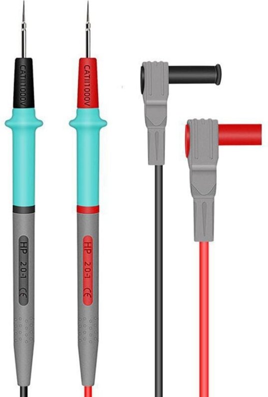 Tlily - Multimeter-Messleitungen Silikonleitung 1000 v 20 ein Nadelspitzentester Multimeterkabel