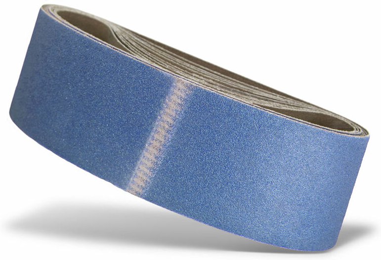 Thumbnail - Blue Schleifbänder, 533 x 75 mm, f. Handbandschleifer, Zirkonkorund (10 Stk.) K40 - Menzer