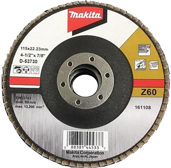 D-53730 Zirkonia-Fächerscheibe 115 mm G60 - Makita