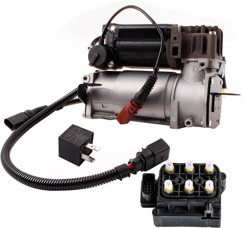 Kompressor + Ventilblock + Relais for Audi A8 D3 Benziner 4E 4E0616007B