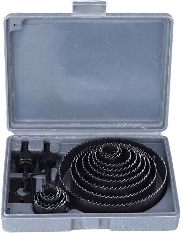 17-teiliges Bohrer-Lochsägen-Set, langlebiger Hartmetall-Bohrer, weiches und hartes Holz, Gipskartonplatten, für Holzbea...