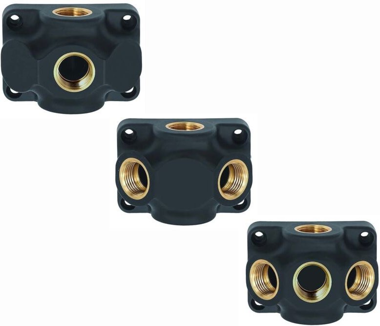 Durchgangsverteiler, Ein-/Ausgang g 1/2, Anschluss 2 x g 1/2 - Riegler