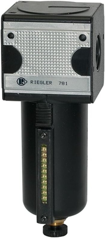 Filter »multifix«, Metallbeh. u. Sichtrohr, 5 µm, bg 3, g 3/4, ha - Riegler