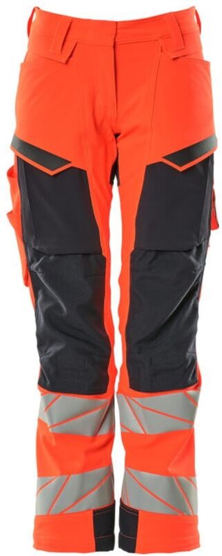 Damen-Hose mit Knietaschen 19078-511-22210 Gr. 82C42 hi-vis rot/schwarzblau - Mascot