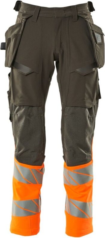 Thumbnail - Hose mit Hängetaschen 19131-711-1814 Gr. 90C48 dunkelanthrazit/hi-vis orange - Mascot