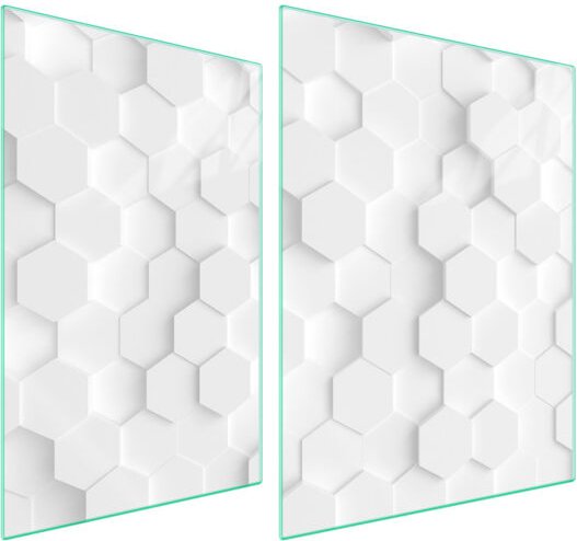 GLASSCHUTZPLATTE FÜR HERD 70x52 WEISS