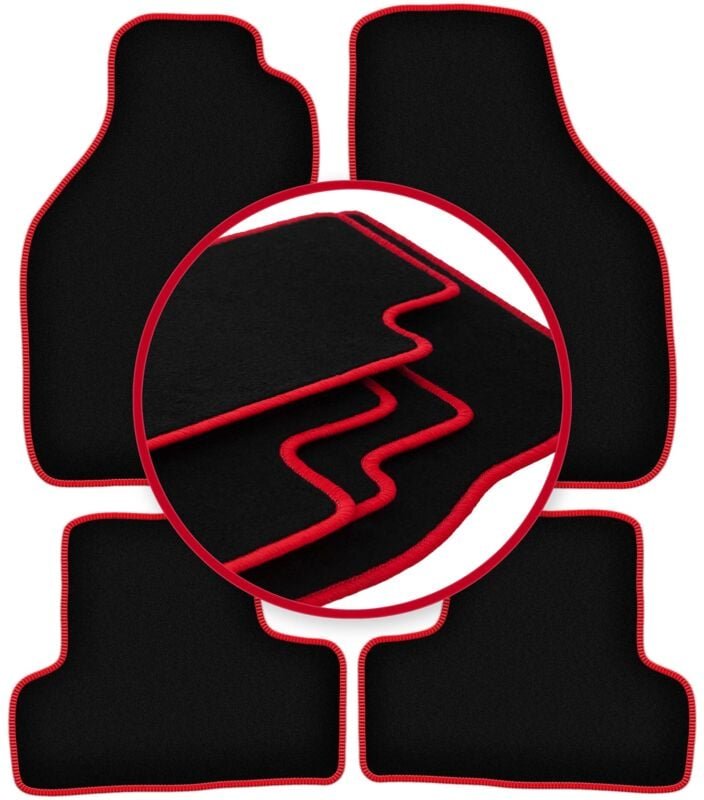 Thumbnail - CARLUX-RED Autofußmatten für: Mitsubishi Eclipse III Coupé (1999-2006)