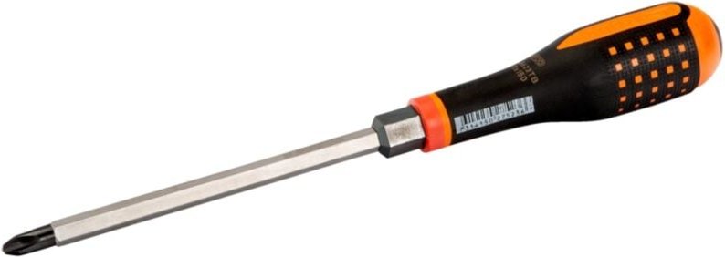 Bahco ERGO-Schraubendreher mit durchgehender Klinge und schlagfestem Griff für Phillips-Schrauben PH1 x 100 mm
