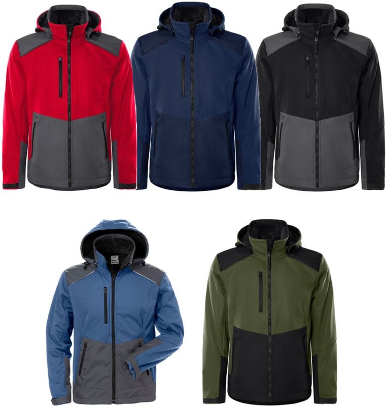 Softshell Stretch 4060 cfj Arbeitsjacke - xl - Rot/Grau - Fristads