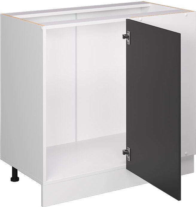 Vicco - Eckunterschrank R-Line, Anthrazit Landhaus, 86 cm, ap Anthrazit
