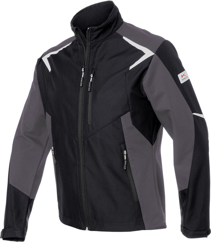 Kübler Softshell Jacke bodyforce schwarz/anthrazit Gr. m