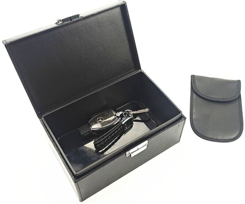 Extra große Faraday-Box für Autoschlüssel, RFID-Diebstahlschutzkäfig für die Aufbewahrung von Autosicherheitsschlüsseln ...