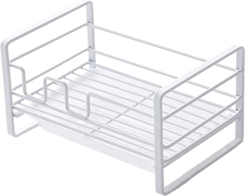 Spülbecken-Organizer, Küchenschwammhalter, Spülbecken-Organizer, Seifenabtropfgestell, Metallabtropfgestell für
