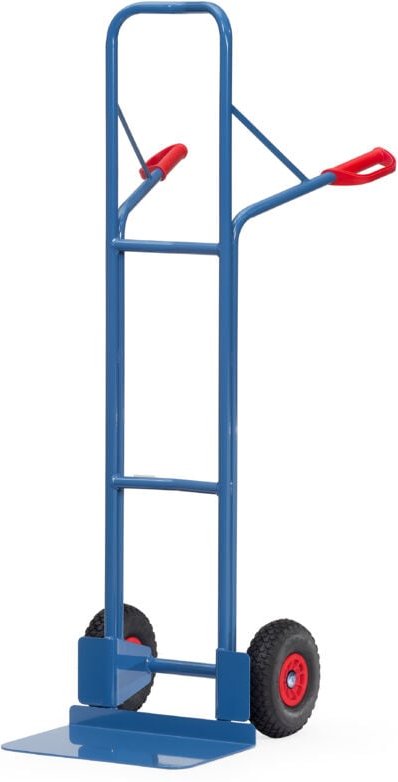 Fetra Stahlrohrkarre Höhe 1600 mm, Schaufel 300x480mm Polyurethanbereifung