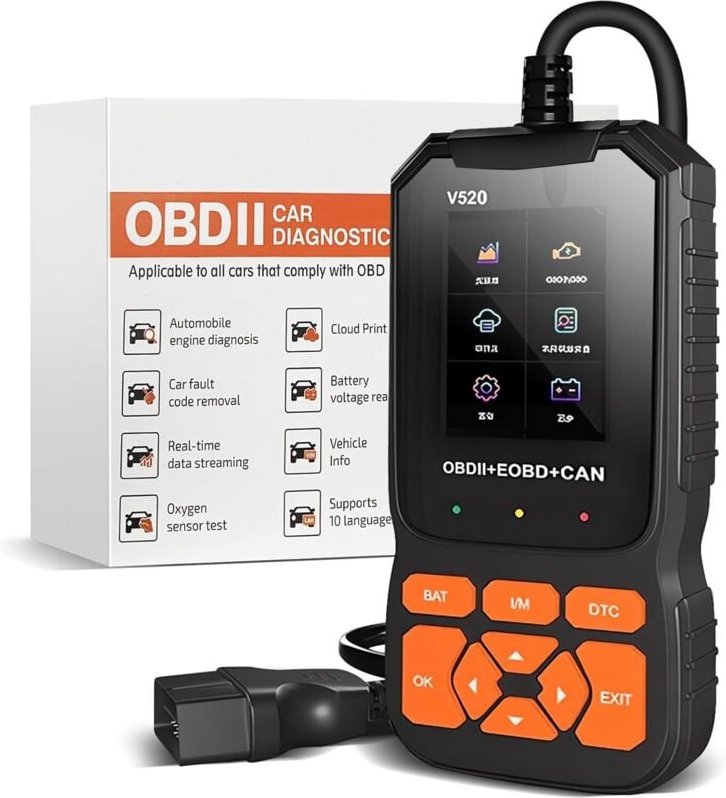 OBD2-Autodiagnosetool, OBD-Scanner, Autodiagnosetool für mehrere Marken, Motorsystemdiagnosetool, Scanner kompatibel mit...