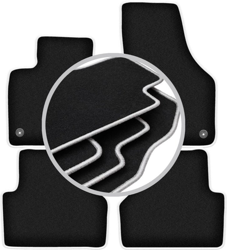 CARLUX-SILVER Autofußmatten für: Audi Q3 I 8U SUV (2011-2018)