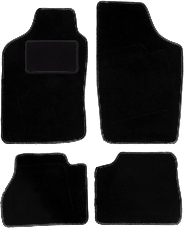 Schwarze Veloursmatten für: Nissan Micra K10 Fließheck (1983-1991)