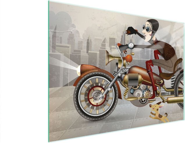 Glasschneidebrett 40x30 Motorrad