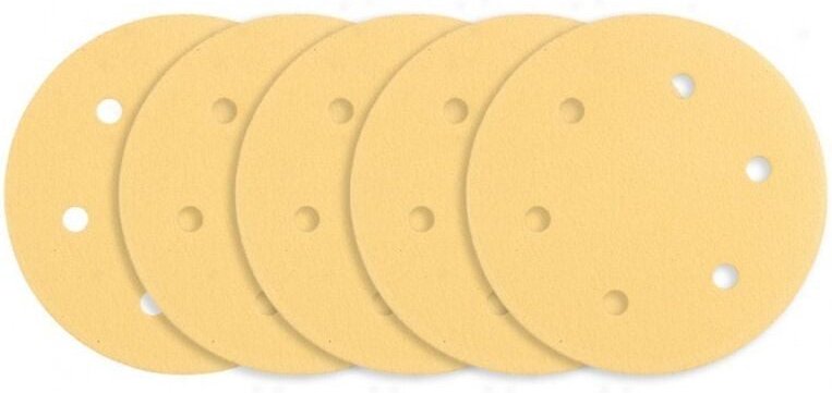Graphit-Schleifpapier 225mm K120 - 5 Stück mit Klettverschluss für Schleifmaschinen