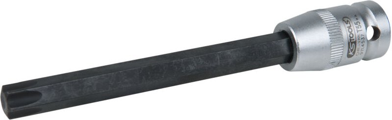 1/2' Bit-Stecknuss für Torx-Schrauben, T55, Länge 140 mm, phosphatiert