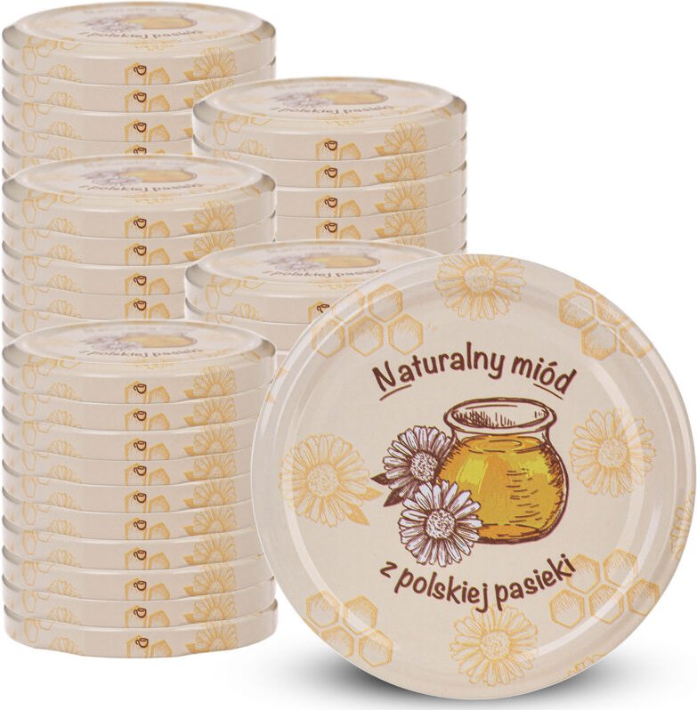 Deckel fi82 Paket 50 Stück Honig aus der Imkerei M-0 - Kadax