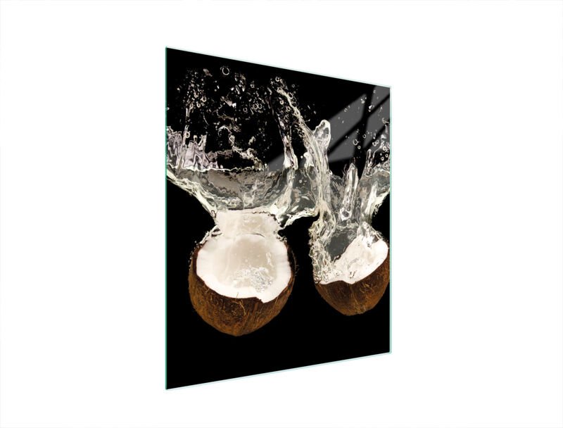 Glasschneidebrett 45x52 Kokosnuss